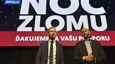 Pedsedové koaliních stran Spolu a Progresivní Slovensko (zleva) Miroslav...
