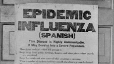 Plakát v Kanad varuje ped epidemií vysoce nakalivé (panlské) chipky,...