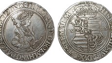 Jáchymovský tolar z roku 1529 s novou ikonografií, zavedenou po pechodu...