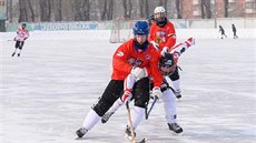 Momentka z utkání �esko - �výcarsko.