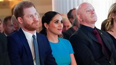 Princ Harry a vévodkyn Meghan na udílení cen Endeavour Fund Awards, jedné z...