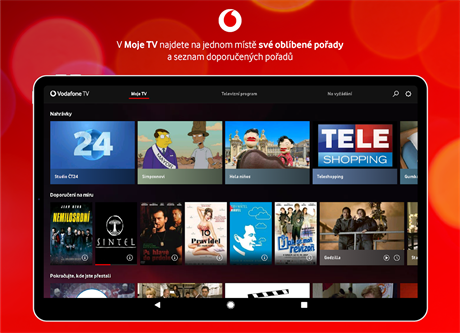 Vodafone v esku nabídne vlastní internetovou televizi.