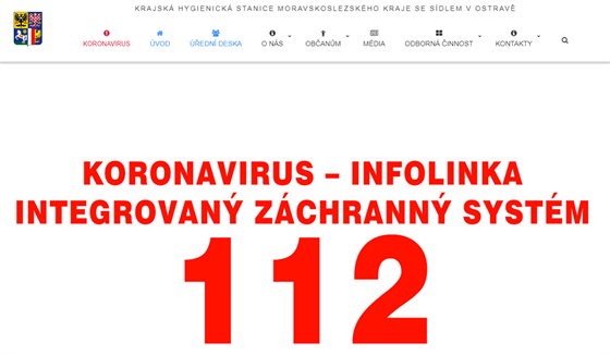 Vzva, aby lid kvli koronaviru volali na slo 112 se objevila i na strnkch...