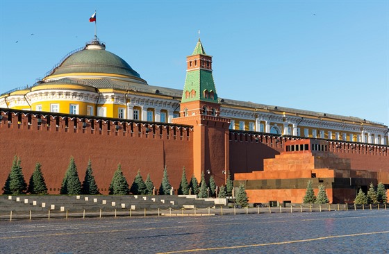 Leninovo mauzoleum na moskevském Rudém náměstí
