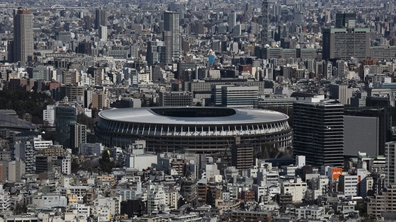 Nový stadion v Tokiu, který byl postaven pro olympijské hry 2020.