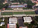 Leteck pohled na Velk strahovsk stadion, archivn snmek