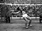 Zlatý hod Dany Zátopkové na olympiád v Helsinkách v roce 1952 .