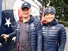 Petr Garabík a Martina Juíková pomáhají americkým biatlonistm v Evrop.