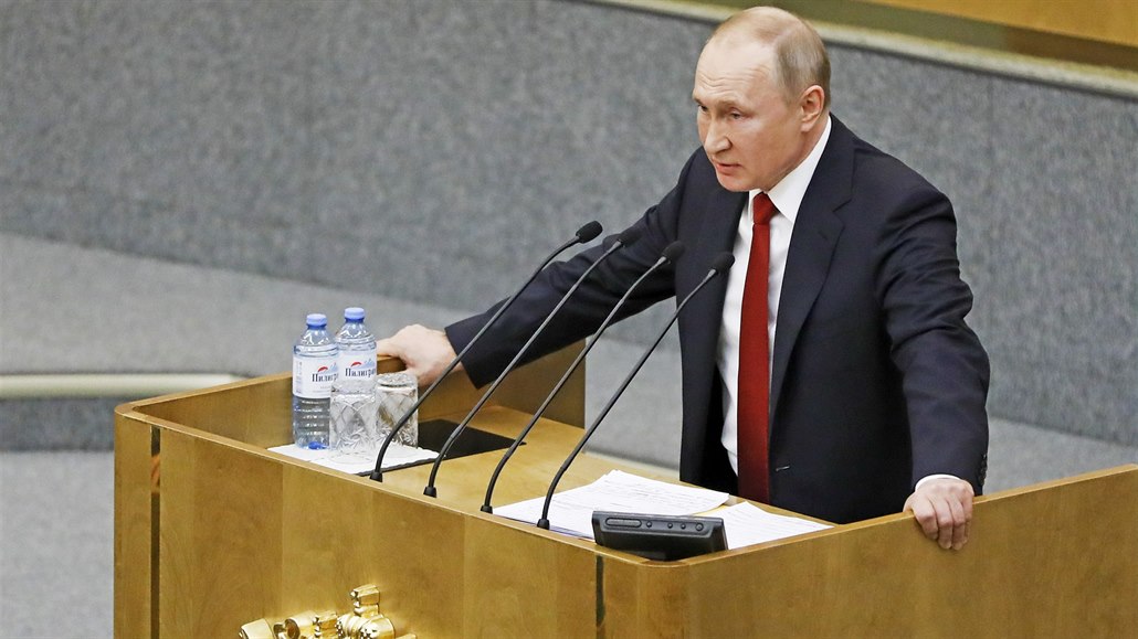 Ruský prezident Vladimir Putin (10. bezna 2020)