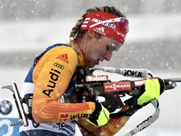 Německá biatlonistka Denise Herrmannová se vypořádala nejlépe s těžkými...