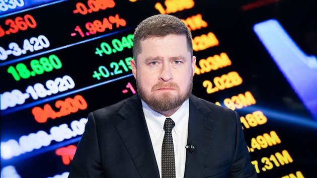 Ekonom a člen bankovní rady ČNB Aleš Michl v diskusním pořadu Rozstřel (10. března 2020)
