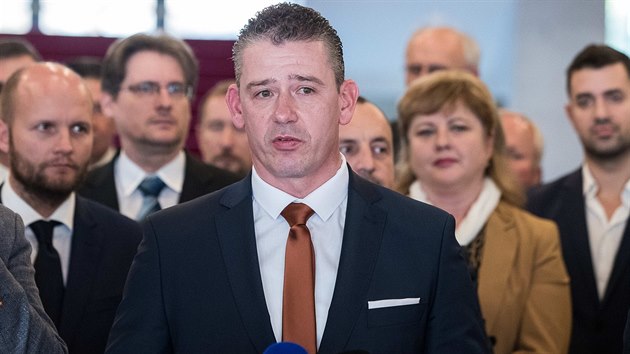 Nastupujc slovensk ministr vnitra Roman Mikulec (3. prosince 2019)
