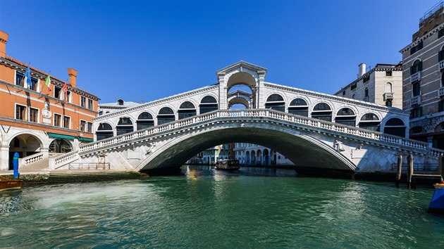 Benátky zejí v době koronavirové prázdnotou. (18. března 2020)