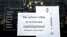 Restaurace na praském Andlu zstala kvli vládnímu naízení zavená. (14....