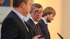 Premiér Andrej Babi na tiskové konferenci po mimoádném jednání vlády. (13....