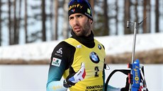 Martin Fourcade se chystá na poslední závod kariéry, stíhaku v Kontiolahti.