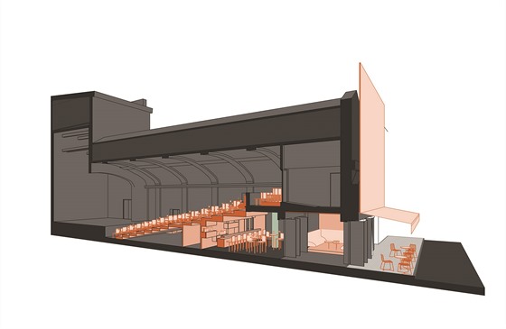 Vizualizace plánované přestavby Branického divadla, jak jej navrhlo...