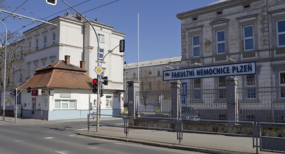 Fakultní nemocnice v Plzni na Borech. (23. 3. 2020)