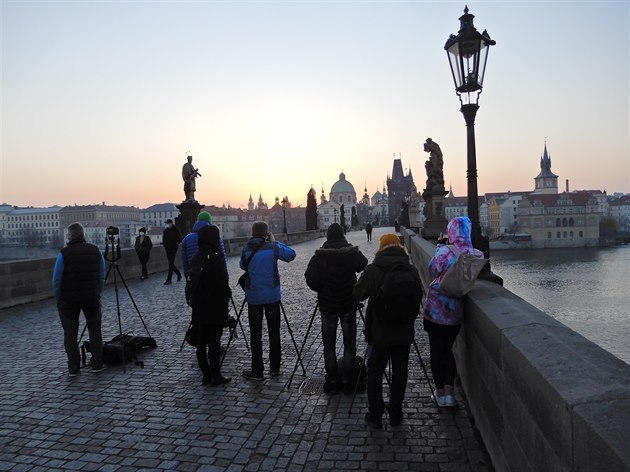 Východ slunce na jednom nejfotogenitjím míst v Praze