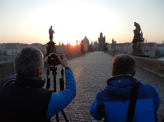 Východ slunce na jednom nejfotogenitjím míst v Praze
