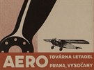 Reklamy leteckých výrobc, eskoslovensko, 1918 a 1939