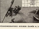 Reklamy leteckých výrobc, eskoslovensko, 1918 a 1939