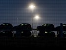 Noovická automobilka Hyundai po noní smn 21. bezna 2020 ráno kvli...