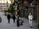 Oputné madridské ulice kvli epidemii koronaviru (23. bezna 2020)