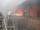 Požár chalupy ve Štítné nad Vláří na Zlínsku.