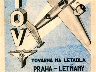 Reklamní prospekt firmy Letov s vyobrazeným strojem Letov Š.50