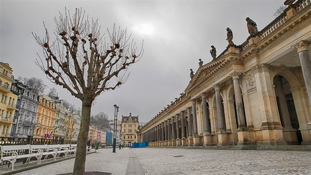 Ml�nsk� kolon�da v Karlov�ch Varech