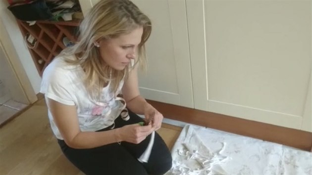 Michaela Badinkov� p�i �it� rou�ek