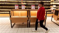 Vyprodaný supermarket v polském Gda�sku (12. b�ezna 2020)