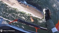 Záchrana německého námořníka z ponorky U-33 ve FInském zálivu