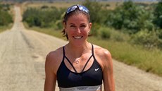 Zuzana Hejnová b�hem tréninkového období v Ji�ní Africe