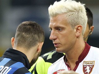 Maxi López z FC Turín a Mauro Icardi, tehdy kapitán Interu Milán. Dva bývalí...