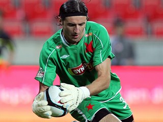Kamil Čontofalský v dresu Slavie.
