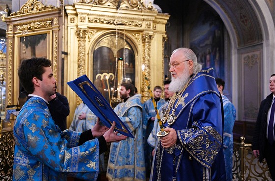 Patriarcha ruské pravoslavné církve Kirill v pátek objídl ruskou metropoli s...