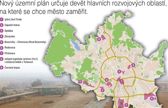 Brno zveejnilo návrh nového územního plánu, který urí podobu msta a do roku...