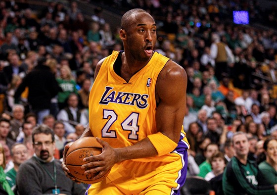Rok 2012 - Kobe Bryant z Los Angeles Lakers v zápase proti Boston Celtics