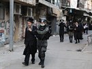 Izraelská policie zadrela skupinu ultraortodoxních id ped synagogou v...