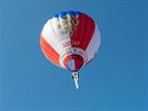 Balon s transparentem vzlétl nad České Budějovice ve čtvrtek před 17. hodinou.