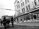 Situace 7. ledna 2000 po havrii v mdnm dom Ostravica-Textilia v centru...