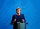 Nmecká kancléka Angela Merkelová hovoí o situaci íení koronaviru. (6....