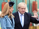 Carrie Symondsová a Boris Johnson (Londýn, 9. března 2020)