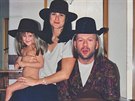 Demi Moore a Bruce Willis s dcerami na archivním snímku