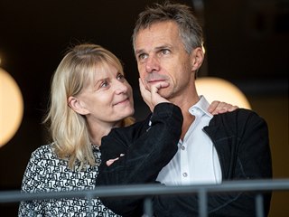 Janek Ledecký s manželkou Zuzanou (30. října 2019)