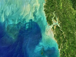 This satellite image from November 2019 shows the Andaman Sea near Burma and...