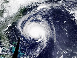 This incredible image taken by Nasa's Terra satellite shows Hurricane Florence...