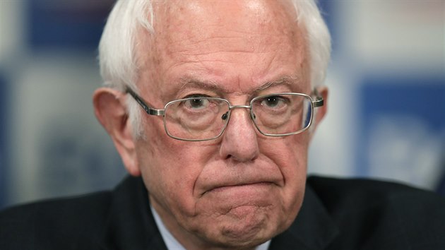 Demokratický senátor Bernie Sanders (12. března 2020)